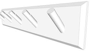 It can require the coats to be hung on the pegs, or it can accommodate coat hangers. Wall Mounted Coat Hanger Hook Rack 3d Warehouse