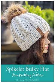 Spikelet Bulky Hat Free Knitting Pattern In 2021 Knitting Patterns Free Hats Super Bulky Yarn Knitting Patterns Hat Knitting Patterns
