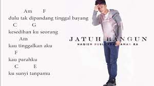Bm g d a dan ku tempuhi semuanya dan terus berlari. Chord Lirik Haqiem Rusli Ft Aman Ra Jatuh Bangun Youtube