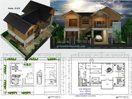 Rumah panggung modern all in grey. Desain Rumah Villa Kayu Panggung Tropis Jasa Desain Rumah