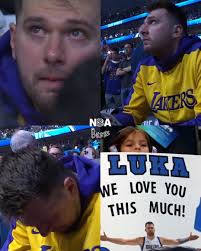 Luka gets emotional watching his tribute video in AAC Dallas😢
