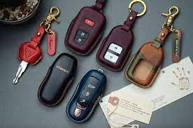 Handmade Leather Car Key Cases With Name Stamping Service Made To Order Thank You For Your Support Vitmehandcraft Leather Handmade Leather Keychain Leather