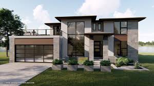 1 5 Story Modern Prairie House Plan Summit Prairie Style Houses Modern Style House Plans Prairie House