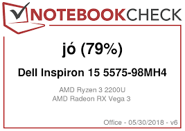 The integrated graphics card is called radeon rx vega 3 and offers only 3 cus. Dell Inspiron 15 5575 Ryzen 3 2200u Vega 3 Laptop Rovid Ertekeles Notebookcheck Magyarorszag