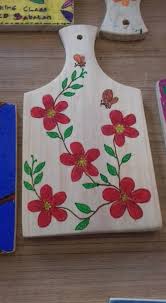 Menggambar di talenan yang mudah. Contoh Melukis Di Centong Kayu