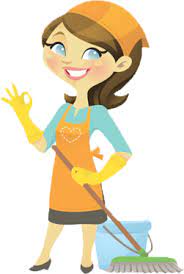 End Of Tenancy Cleaning Cleaning Lady Cleaning Service Cartoon