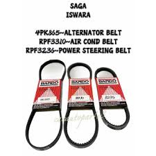 Maybe you would like to learn more about one of these? Saga Iswara Bando Belt Alternator 4pk865 Air Con Fan Belt 3310 Power Steering Belt 3235 Shopee Malaysia