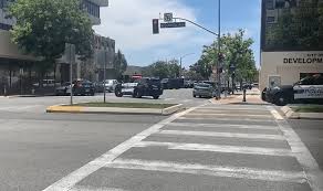 Large police presence in downtown Bakersfield Tuesday