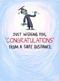 Find great designs on our high quality note cards. Funny Graduation Card Safe Distance Grad From Cardfool Com