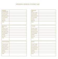 25 Free Vendor Suppliers List Templates Pdf Doc Template Republic Keeping track of who has rsvped to what (and who you still need to track down, and omg why didn't wedding vendor contact list: template republic