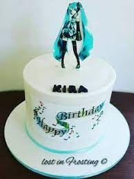 Ideas Para Una Fiesta Tematica Hatsune Miku Vocaloid Anime Cake Birthday Cake