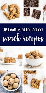16 Healthy After School Snack Recipes They Re Totally Kid Friendly Kid Approved Taste Amazing Lots Of Kids Snack Food Low Sugar Snacks School Snack Recipe