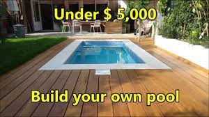 16 Build Your Own Swimming Pool Under 5 000 Costs And Materials Youtube Pools Backyard Inground Diy In Ground Pool Small Backyard Pools