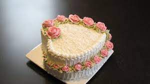 I used the white cake frosting i recipe to frost and for the filling between the two layers i mixed 2/3c raspberry preserves with 2t grand marnier. Home Cake Decoration Cake For The Anniversary Cake Heart A Wedding Cake Youtube