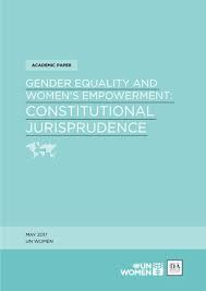 It should be in capital letters and to make it more attractive, you could make it bold and underline it. Gender Equality And Women S Empowerment Constitutional Jurisprudence International Idea