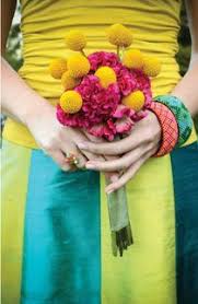 Celosia The Jury Is Out Wedding Flowers Pink Yellow Weddings Turquoise Bouquet