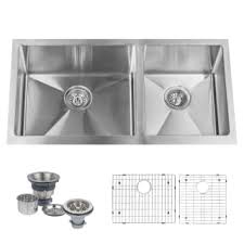 Free next day delivery or click & collect in as little as 5 minutes. Miseno Undefined Undefined 32 Undermount Double Basin Stainless Steel Kitchen Sink With 60 40 Split Drain Assemblies And Fitted Basin Racks Included Free Miseno Com