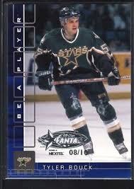 TYLER BOUCK 2001/02 BAP MEMORABILIA SAPPHIRE FANTASY EMBOSSED SP #08/10