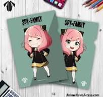 Anya Forger Spy X Family Doujin PP Plastic File Fanart Double-Sided A4  Folder
