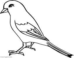 Download this adorable dog printable to delight your child. Easy Sparrow Coloring Page Coloringall