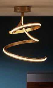 led deckenleuchte goldfarben spiralformig led deckenleuchte lampen und leuchten led