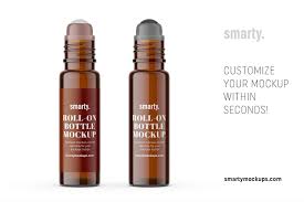 Small Roll On Bottle Mockup Brown Bottle Mockup Roll On Bottles Bottle