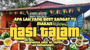 Terdapat banyak tempat menarik di taiping dari zoo dan safari hinggalah top 10 kedai makan best taiping di bawah ini akan memberikan sedikit sebanyak panduan 10 pilihan tempat makan sedap di taiping. Makan Kampung Style Di Rumahmakannasitalam Air Assam Taiping Perak 2019 Youtube