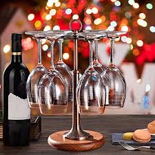 Home decoration is an art and reveals a lot about the choices and preferences of. Shikha 6 Hook Countertop Wine Glass Holder Wooden Tabletop Stemware Storage Metal Drying Rack Glasses Cup Accessories For Home Bar Decor Kitchen Organizer Bronze Pricepulse