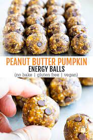 Peanut Butter Pumpkin Energy Balls No Bake Gluten Free Vegan Savory Lotus Recipe Pumpkin Energy Balls Peanut Butter Pumpkin Snacks