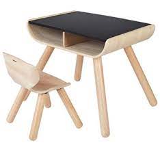 Sold and shipped by ecr4kids. Plan Toys Eco Friendly Little Kids Desk Chair Natural Wood Black Toddler Table Toddler Desk And Chair Kids Wooden Table