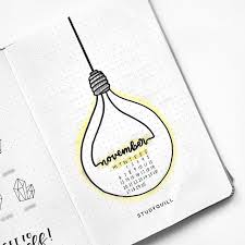 New Plan With Me Video For November Link In Bio Light Bulb Emoji Supplies Rhodia Bullet Journal Inspiration Bullet Journal Mood Bullet Journal Ideas Pages