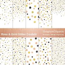 Rose Gold Glitter Confetti Png Jpg Rose Gold Glitter Confetti Digital Paper Gold Digital Paper