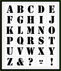 Eine din bezeichnet eine norm, die vom deutschen institut für normung erarbeitet wurde. Buchstaben Schablone Zum Ausdrucken Buchstaben Puzzle Zum Ausschneiden