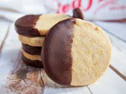 We use the maraschino cherries cut in half and pressed into the center of the cookies after flattened. Chocolate Orange Shortbread Cookies Caroline S Cooking