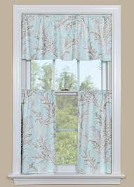Blue And Grey Beach Themed Kitchen Curtain Tempest Blue Beach Theme Kitchen Curtains Kitchen Themes