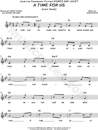 Song based on eb scale and played with 5 chords. A Time For Us Love Theme From Romeo And Juliet 1968 Sheet Music Leadsheet In G Minor Download Print Sku Mn0143295