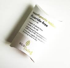 Co2 neutral & 100% natürlich. Ecoliving Toothpaste Tablets Zero Waste Refill Bag 125 Tablets Fluoride And Fluoride Free Available Dash Vegan