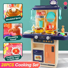 Diana pretend play cooking food toys with her kitchen play set! Kids Simulation Kitchen Set Pretend Play Chef Cooking Game Miniature Food Mini Cookware Spray Light Toy Children Christmas Gift Kitchen Toys Aliexpress