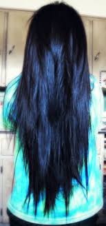 This Is How Long My Hair Is Right Now Blue Black Hair Navy Blue Hair Hair Growth Mask Diy
