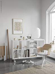 kallax open kast wit 77x147 cm ikea ikea workspace home shelf styling