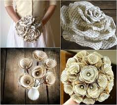 Recycling Basteln Upcycling Bucher Buchseiten Papierblumen Blumenstrauss Basteln Mit Alten Buchern Recycling Basteln Blumen Basteln Aus Papier