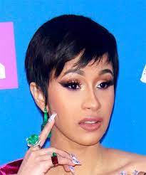 Check spelling or type a new query. Cardi B Black Pixie Cut With Side Swept Bangs