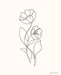 Find & download free graphic resources for flower line art. Pin By Mercedes Perez On T H O U G H T S Flower Line Drawings Line Art Flowers Line Art Tattoos