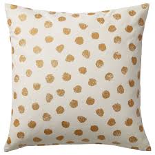 Skaggort Kissenbezug Weiss Goldfarben Ikea Deutschland Cushion Cover Cushions Ikea