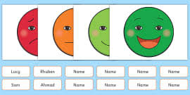 Free Behaviour Management Traffic Light Face Cards