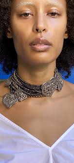 Vintage Stephen Dweck Heart and Onyx Necklace