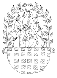 When we think of october holidays, most of us think of halloween. Fruit Basket Flowers Adult Coloring Pages