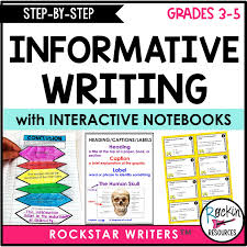 Unlike other types of writing, informative writing does not aim to change the reader's thinking or move the reader to take action. Step By Step Informative Writing Rockin Resources