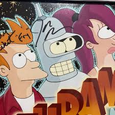 JSA Futurama SIGNED X3 Photo Print ~ Billy West John DiMaggio AND Katey  Sagal Art Prints