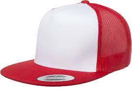 Yupoong Flat Billed White Front Trucker Mesh Wholesale Blank Caps Hats Capwholesalers Trucker Cap Trucker Cap